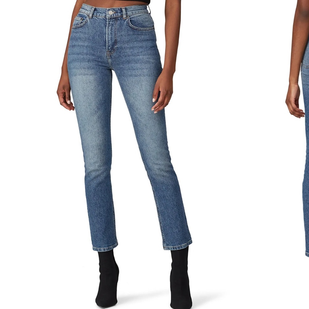 Reformation Palermo High Straight Jeans in Blue 27